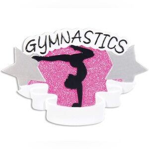 NEW Personalized Gymnastics Ornament - Silhouette Gymnast Ornament for Girl NWT